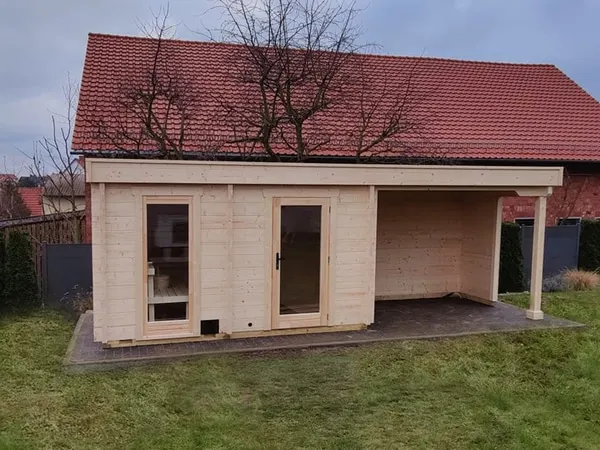 Moderne Gartensauna SANDRA 6723 für den Garten im Raum Köln und Düsseldorf
