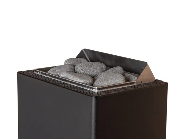 Nahansicht Sauna Steine von HUUM CORE Wall Mini Saunaofen