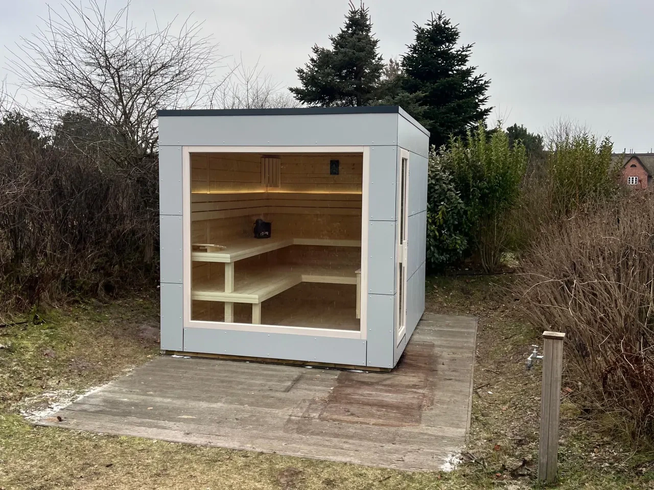 Gartensauna GABI mit Glasfront – Bild 14