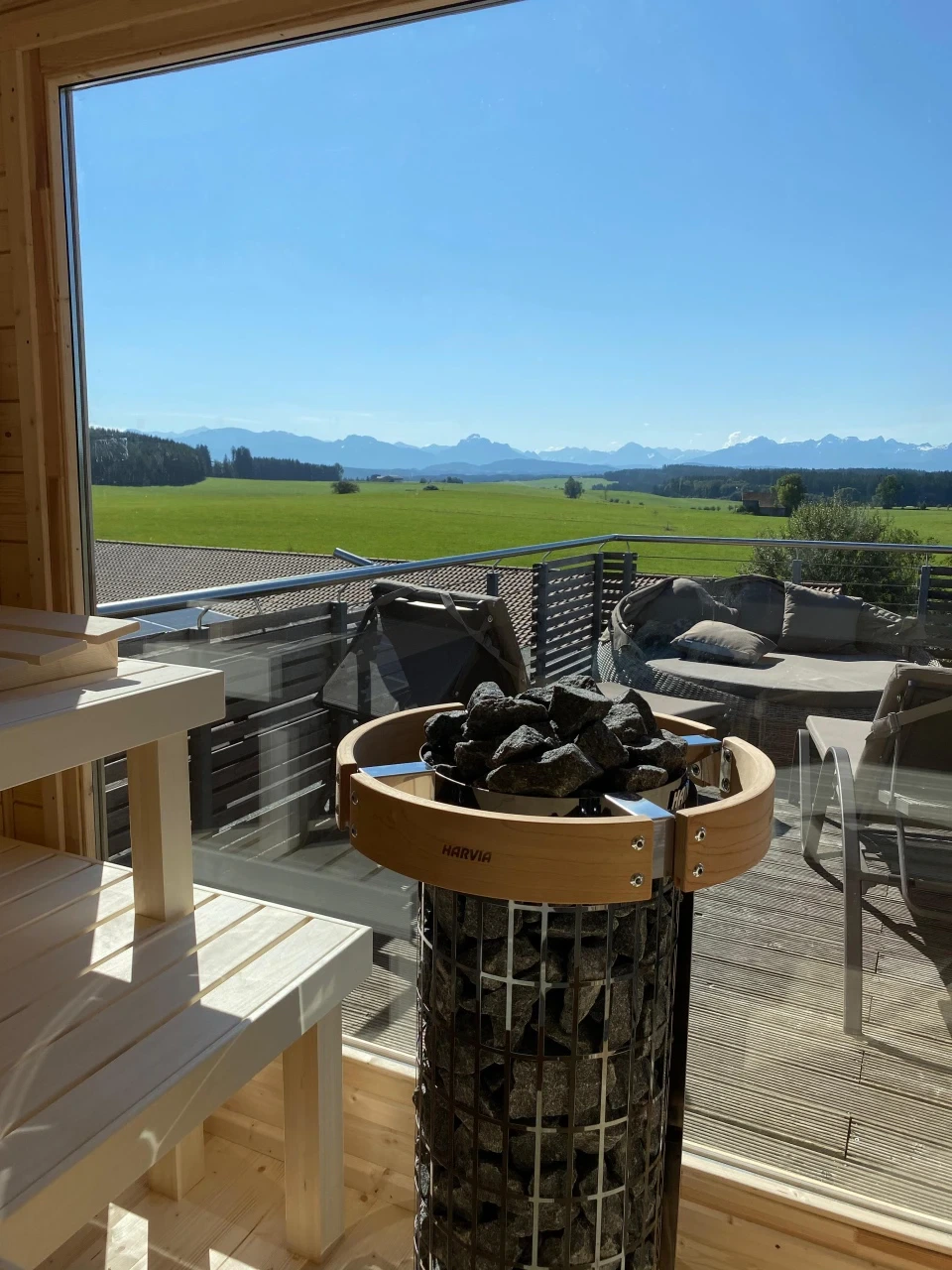 Gartensauna GABI mit Glasfront – Bild 16