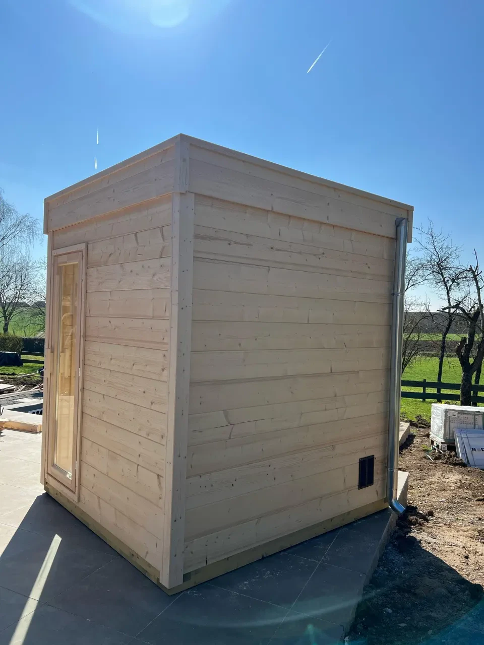 Gartensauna GABI mit Glasfront – Bild 9