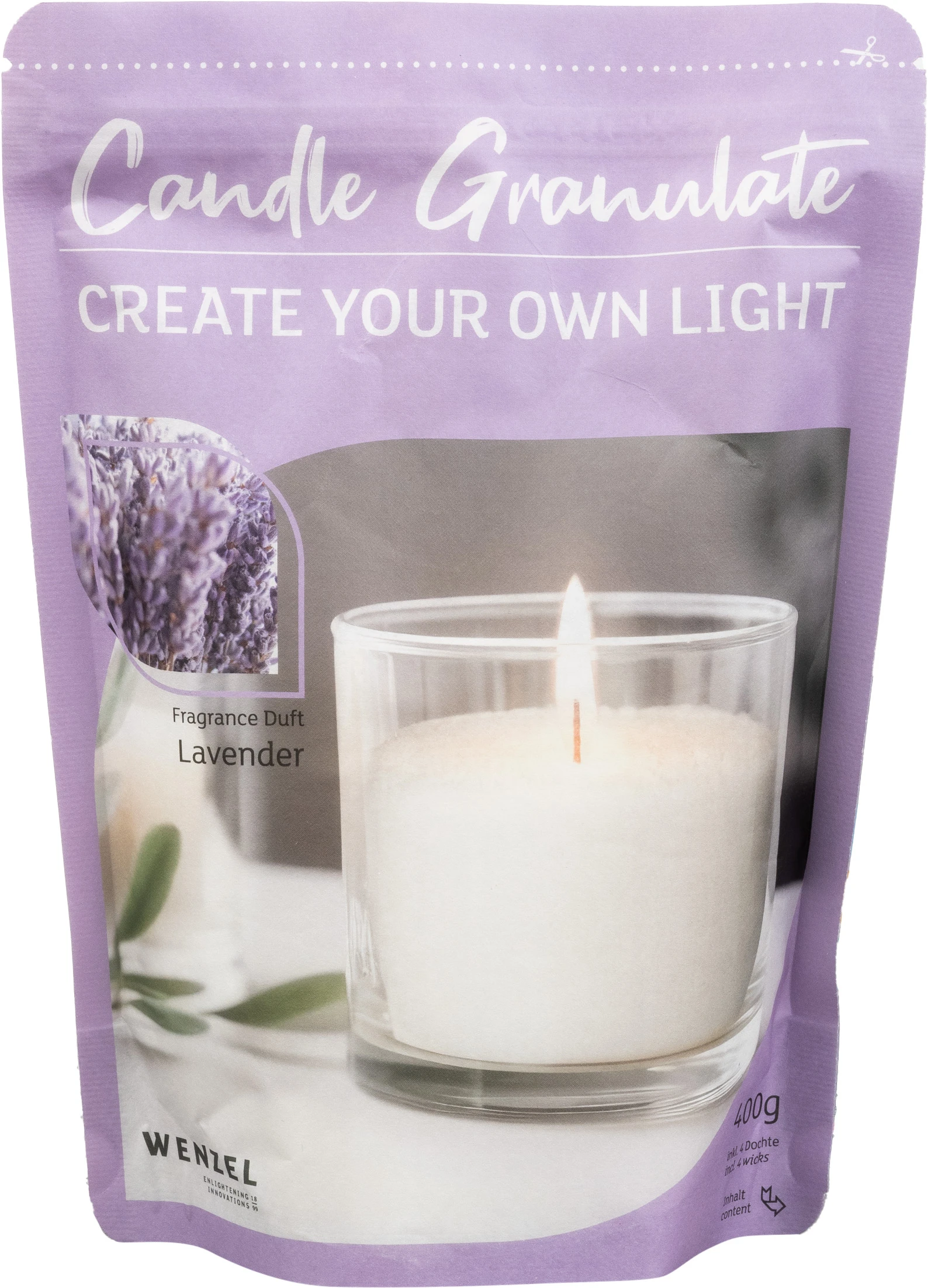 WENZEL Kerzengranulat 400 g – Lavender – Bild 2
