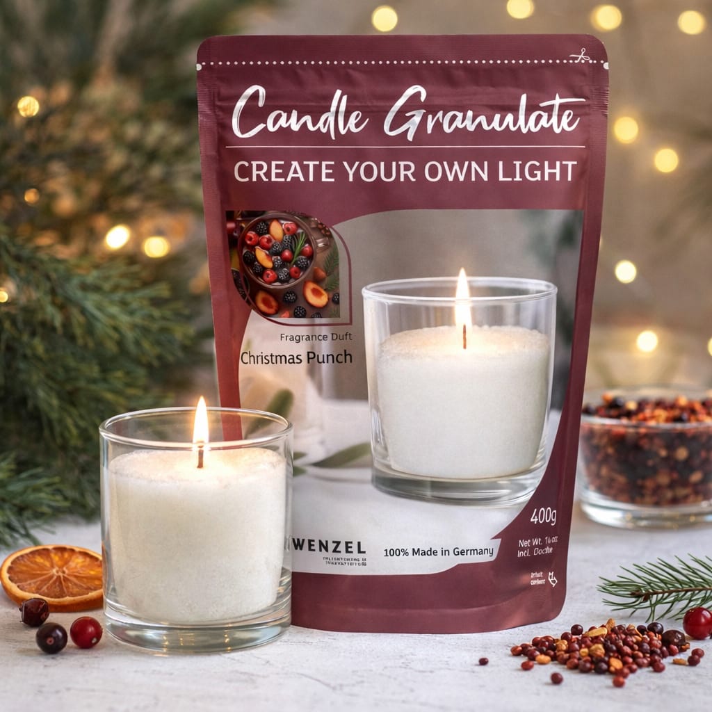 Christmas Punch Kerzengranulat 400g von Relaxklusiv - DIY Kerzen zum selber machen