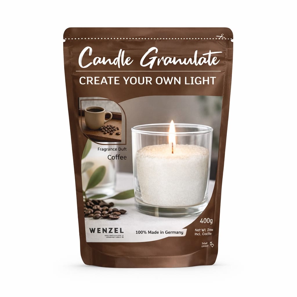 Coffee Kerzengranulat 400g von Relaxklusiv - DIY Kerzen zum selber machen