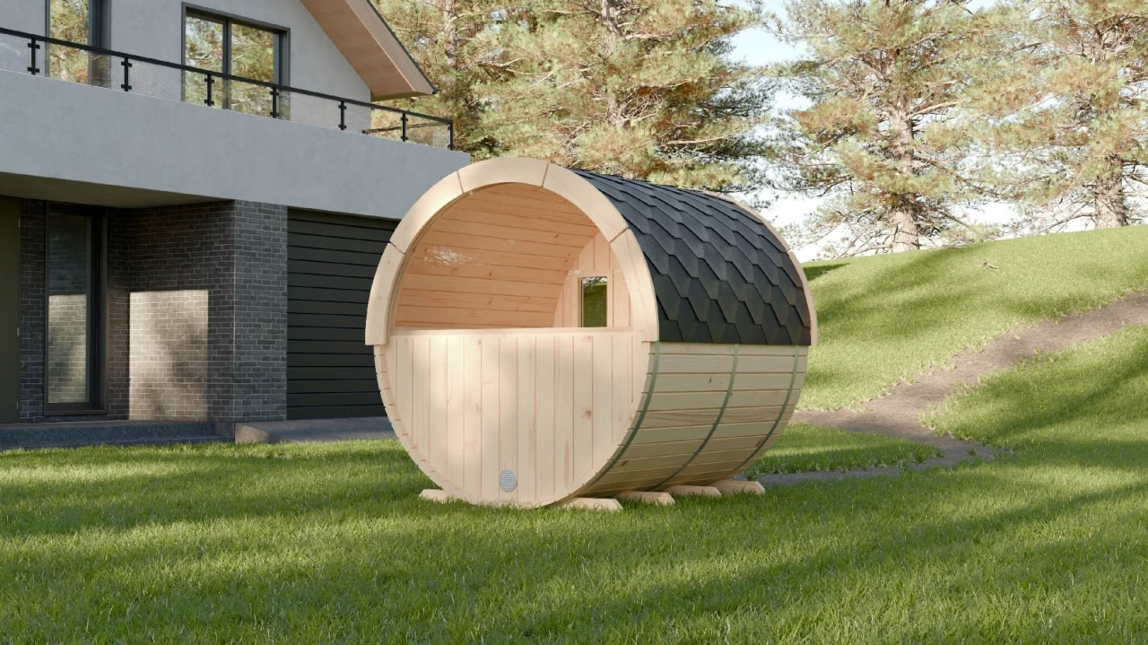 Fasssauna aus Thermoholz von Relaxklusiv in der Nähe von Koblenz - fasssauna chris mit terrasse, premium fasssauna garten, fasssauna kaufen deutschland, fasssauna outdoor massivholz, sauna fass garten, gartensauna fasssauna premium, fasssauna mit terrasse, outdoor sauna terrasse, fasssauna wellnessbereich, fasssauna innenraum holz, sauna fass innen, hochwertige fasssauna verarbeitung, fasssauna massivholz detail, premium fasssauna material, outdoor sauna holz