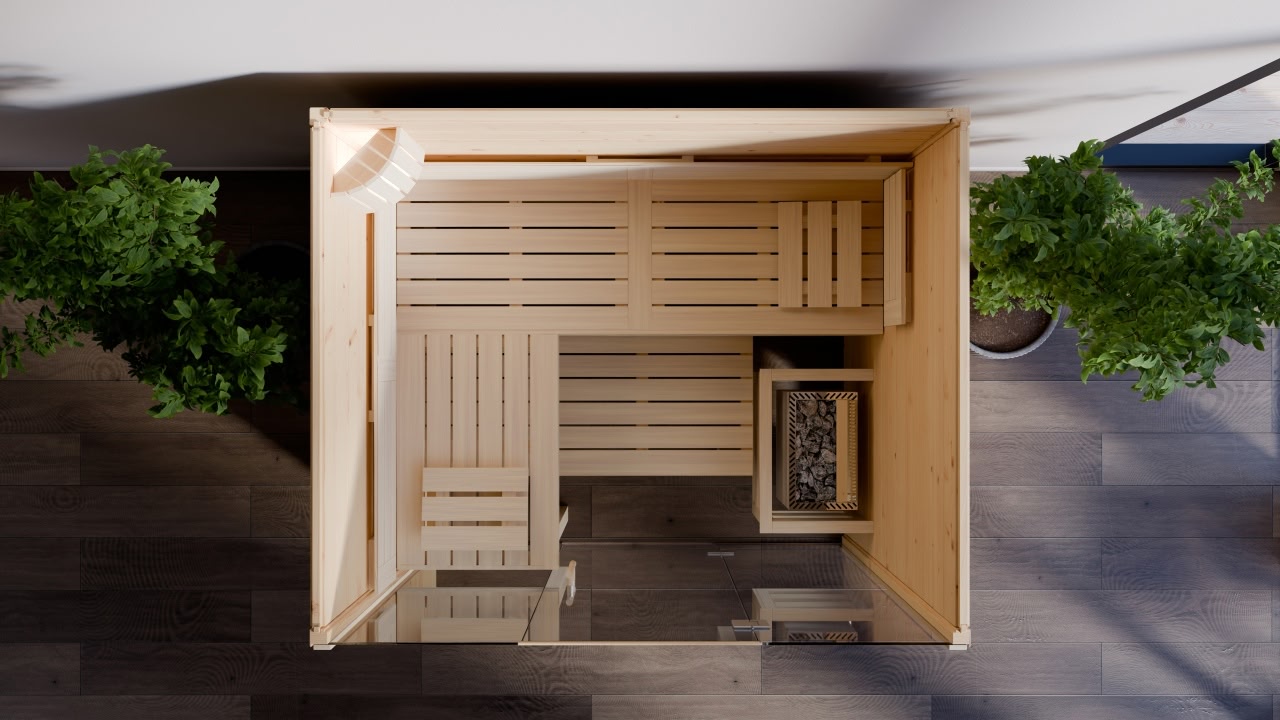 innensauna ben glasfront, indoor sauna mit glasfront, innensauna kaufen deutschland, innensauna ben innenraum glasfront, sauna indoor wellness, glasfront sauna komfort, innensauna holz und glas detail, sauna glasfront design, glasfront sauna material, innensauna sitzbank ergonomisch, sauna innenbereich komfort, indoor sauna relax