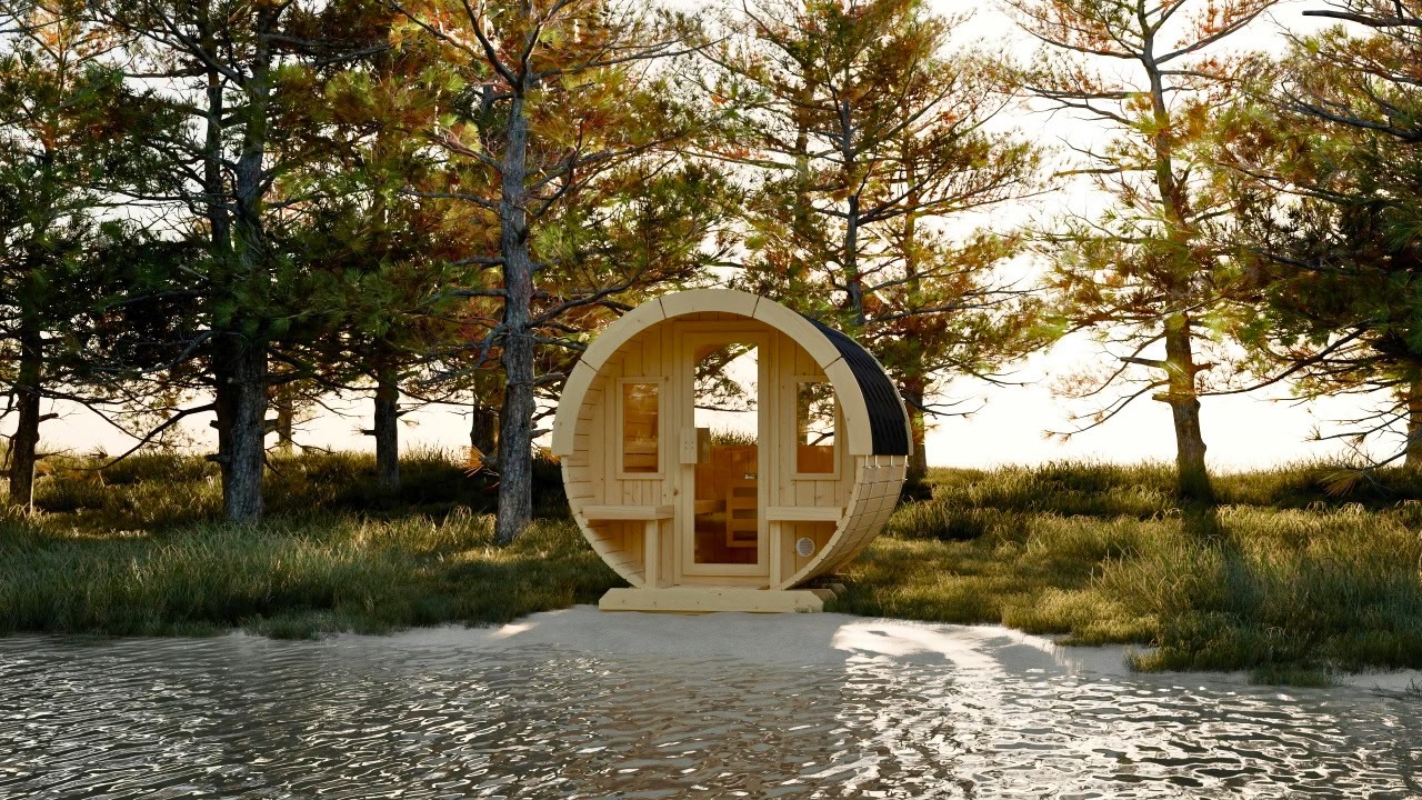Fasssauna Chris mit Terrasse von Relaxklusiv aus Vettelschoß. | premium fasssauna garten, fasssauna kaufen deutschland, fasssauna outdoor massivholz, sauna fass garten, gartensauna fasssauna premium, fasssauna mit terrasse, outdoor sauna terrasse, fasssauna wellnessbereich, fasssauna innenraum holz, sauna fass innen, hochwertige fasssauna verarbeitung, fasssauna massivholz detail, premium fasssauna material, outdoor sauna holz