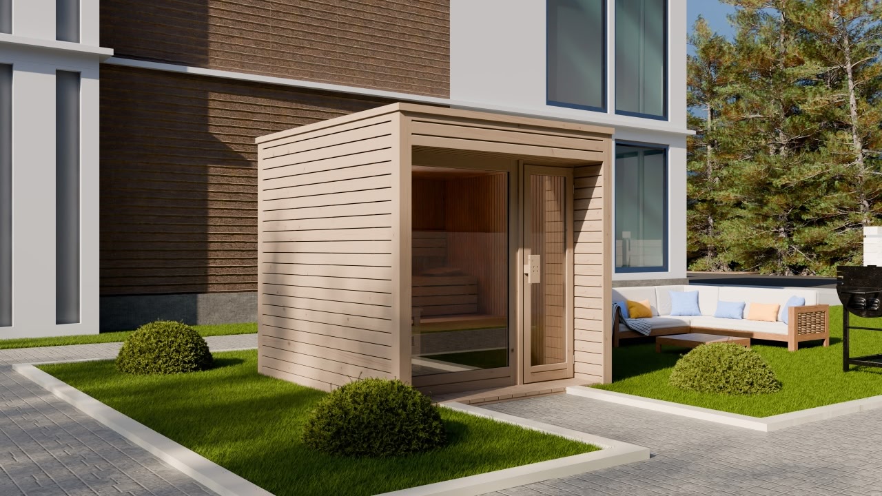 Premium Gartensauna INA für den Garten in Nordrhein-Westfalen und Rheinland-Pfalz