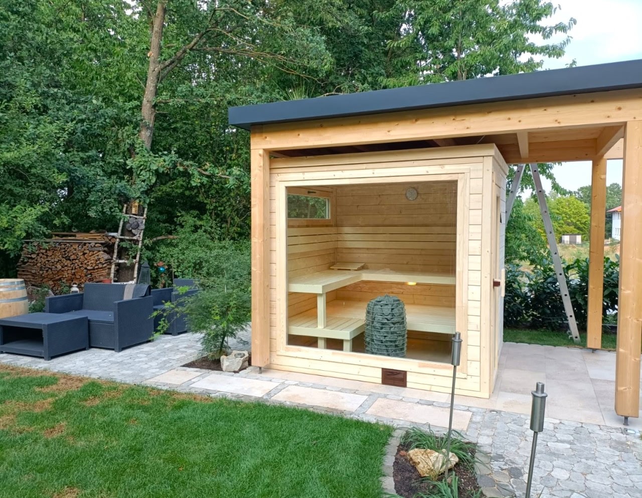 Außensauna Gabi von Relaxklusiv aus Vettelschoß - Premium Gartensauna