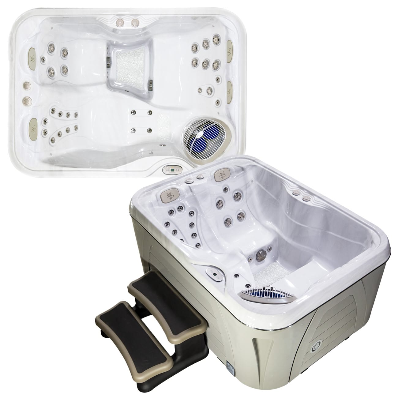 Whirlpool kaufen Serenity 4300 - Hydropool innenansicht