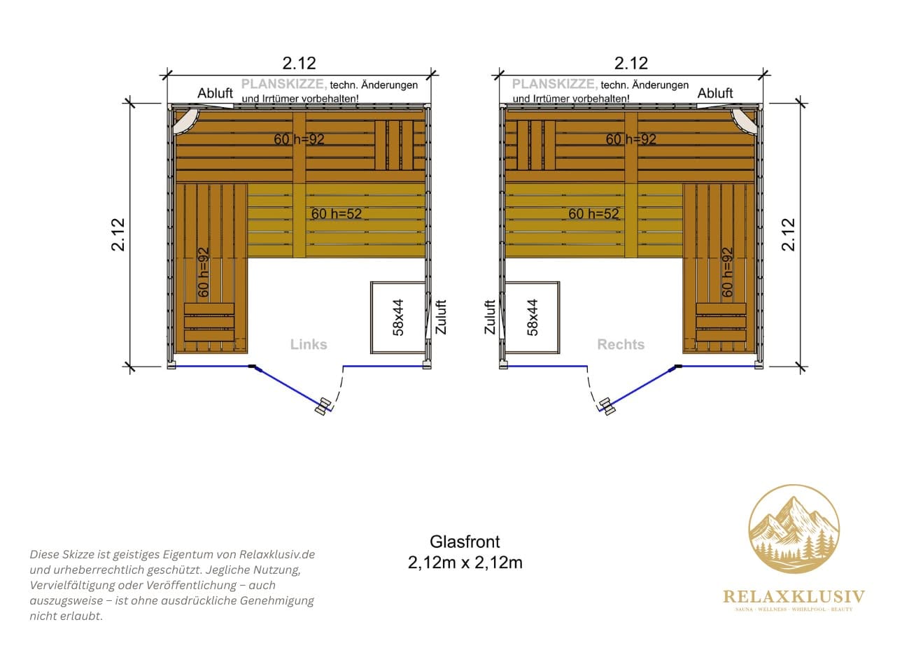 Innensauna LENA Glasfront – Bild 4
