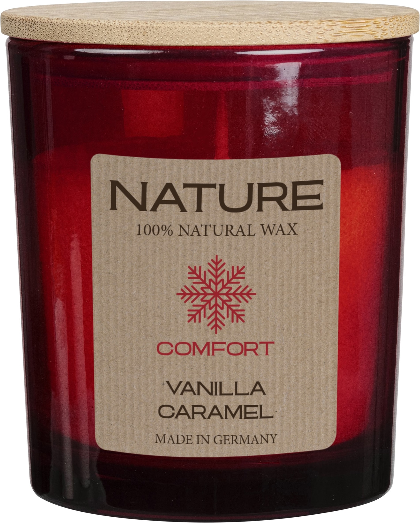 NATURE Duftkerze im Glas – Vanilla Caramel – Bild 2