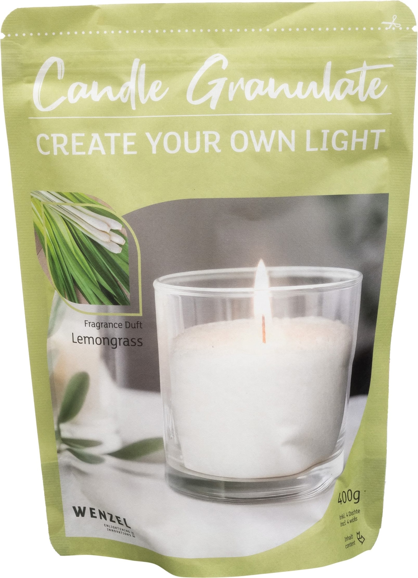 WENZEL Kerzengranulat 400 g – Lemongrass – Bild 2