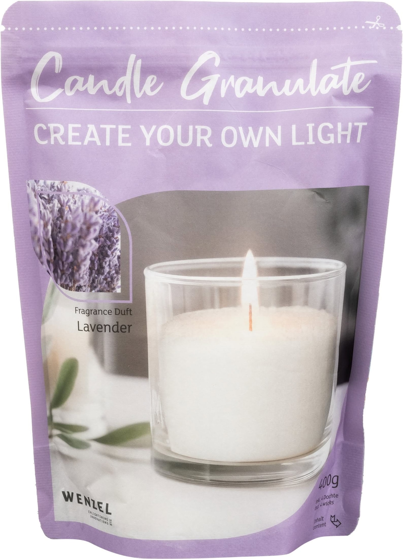 WENZEL Kerzengranulat 400 g – Lavender – Bild 2