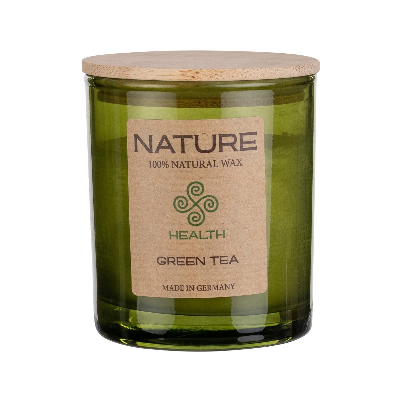 duftkerze im glas green tea, duftkerze kaufen, natur duftkerze deutschland, NATURE Green Tea ochwertige Duftkerze im Glas mit natürlichem Duft – ruhiges Abbrennen und warmes Licht für Wohnräume, green tea duftkerze detail, natur aroma kerze, duftkerze wohnraum wellness, duftkerze glas design, premium duftkerze glas, aromakerze modern, duftkerze für wohnung, duftkerze wellness zuhause, duftkerze aromatherapie