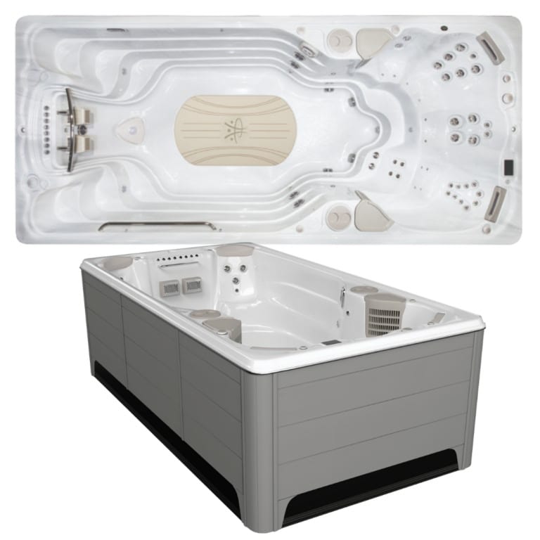 Hydropool AquaTrainer 17AX Swim Spa selbstreinigend Garten
