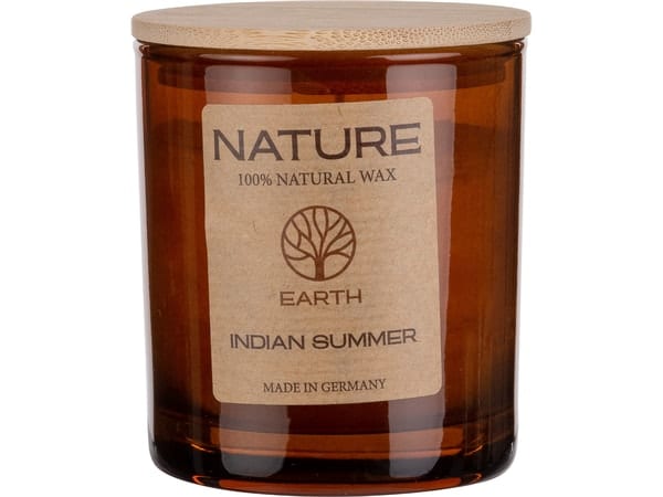duftkerze im glas indian summer, duftkerze kaufen, natur duftkerze deutschland, indian summer duftkerze detail, aroma kerze indian summer, premium duftkerze, duftkerze glas design, duftkerze wohnraum, aromakerze modern, duftkerze glas design, duftkerze wohnraum, aromakerze modern, duftkerze für wohnung, duftkerze wellness zuhause, aromatherapie kerze, NATURE Duftkerze Indian Summer aus 100 % natürlichem Wachs – palmölfrei, plastikfrei und hochwertig verarbeitet