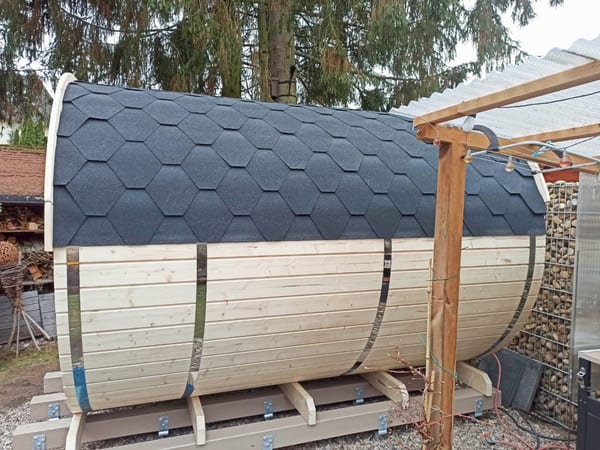 Fasssauna mit Terrasse – CHRIS – Bild 8