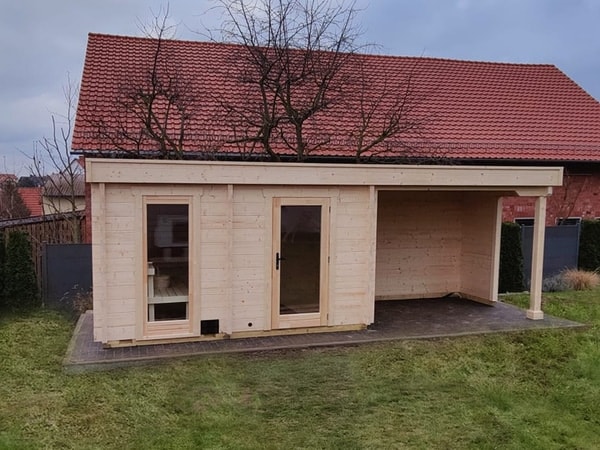Moderne Gartensauna SANDRA 6723 für den Garten im Raum Köln und Düsseldorf