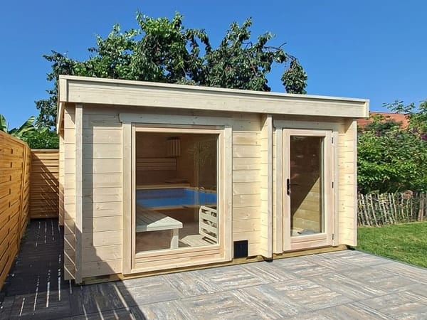 Exklusive Gartensauna mit stilvollem Design im Raum Düsseldorf und Köln