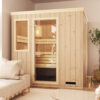 premium innensauna lena 4 eck, indoor sauna kaufen, innensauna für zuhause, innensauna innenraum holz, sauna indoor wellness, premium sauna wohnbereich, innensauna detailaufnahme, sauna holzverarbeitung, sauna 4 eck design, sauna innenbereich sitzplätze, ergonomische sauna bank, innensauna komfort