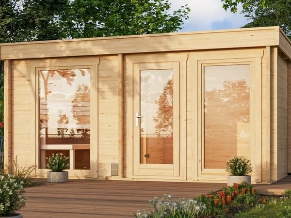 Moderne Gartensauna SANDRA 4823 für den Garten im Raum Köln und Düsseldorf