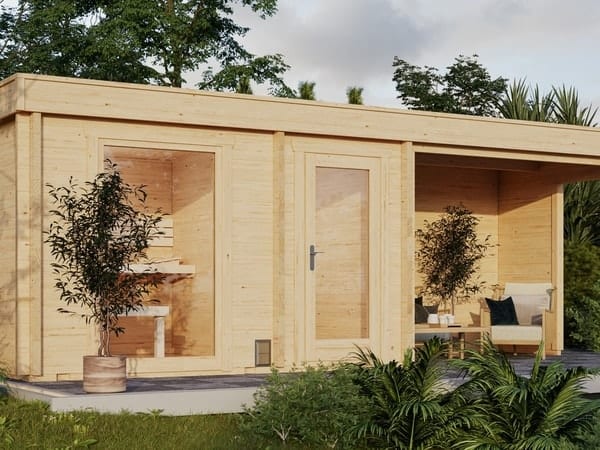 Luxus Gartensauna mit Vorraum von Relaxklusiv im Rhein-Sieg-Kreis und Rheinland-Pfalz