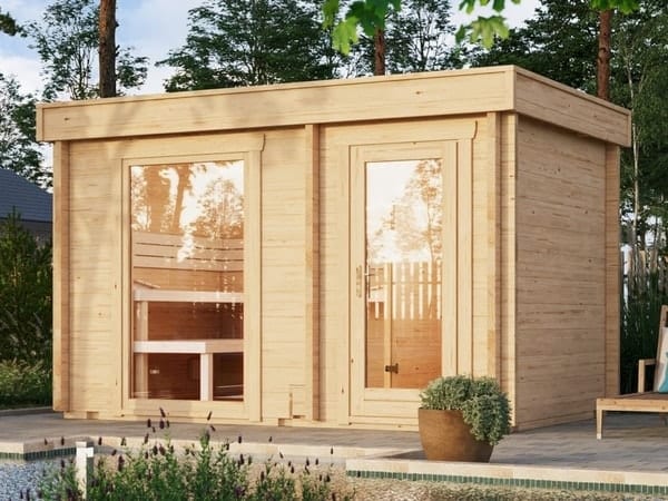 Gartensauna SANDRA 3723 von Relaxklusiv für den Garten nahe Bonn kaufen