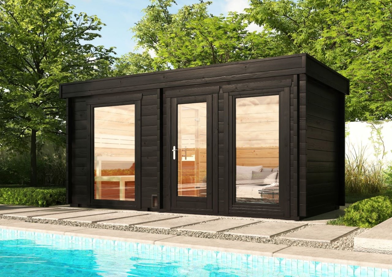 Premium Gartensauna aus nordischer Fichte für Wellness im eigenen Garten in Nordrhein-Westfalen