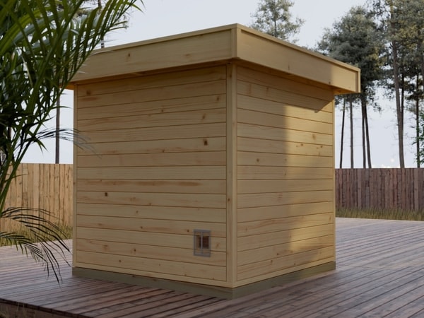 Gartensauna kaufen in Rheinland-Pfalz mit der Premium Sauna FRANCIS von Relaxklusiv
