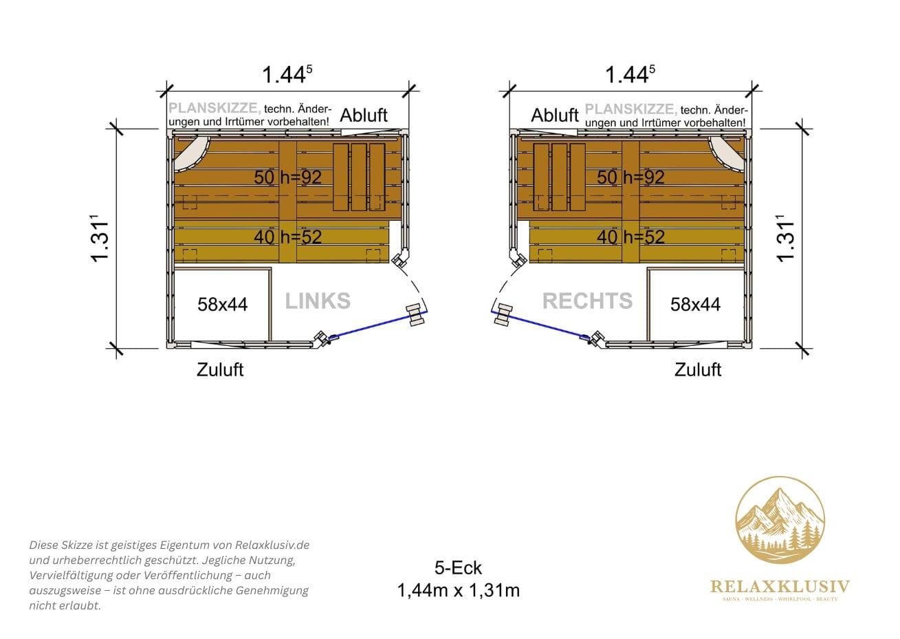 Innensauna LENA 5-Eck – Bild 6