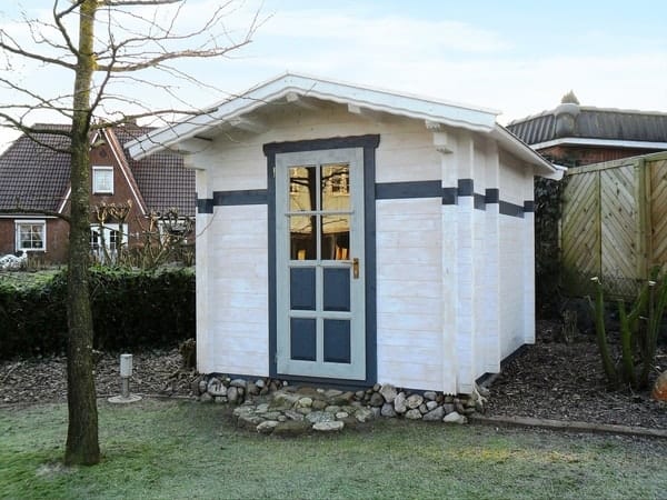 Gartensauna Simone Massivholz Außensauna für Garten Wellness