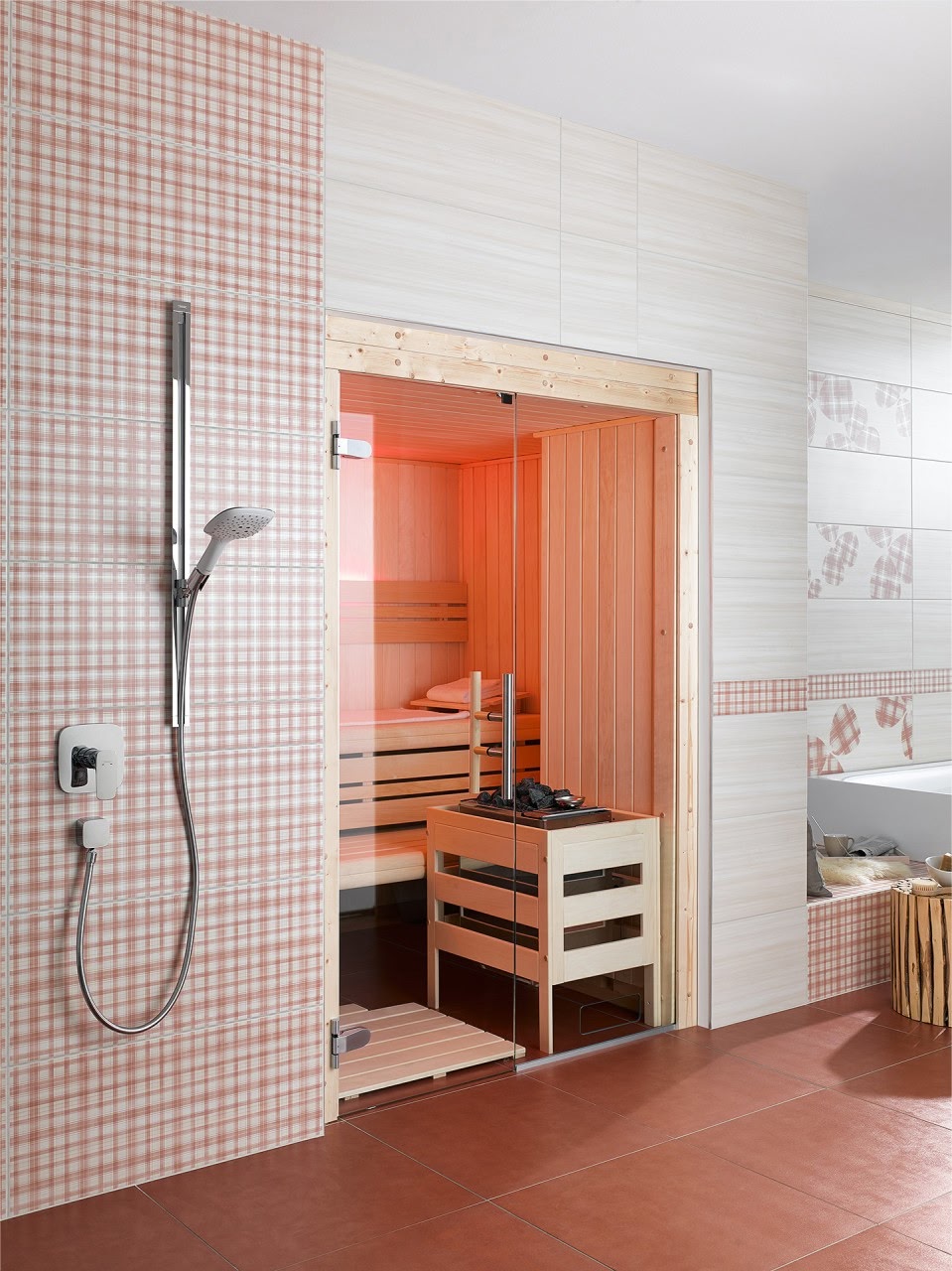 premium innensauna classic, massivholz sauna für zuhause, indoor sauna kaufen, sauna wohnraum design, classic heimsauna innenraum, sauna glastür ergonomisch