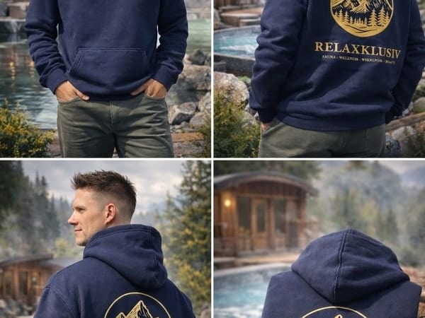 Relaxklusiv Premium Hoodie – Unisex – Bild 6