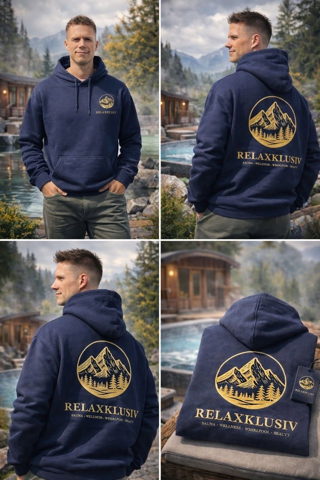 Relaxklusiv Premium Hoodie – Unisex – Bild 6