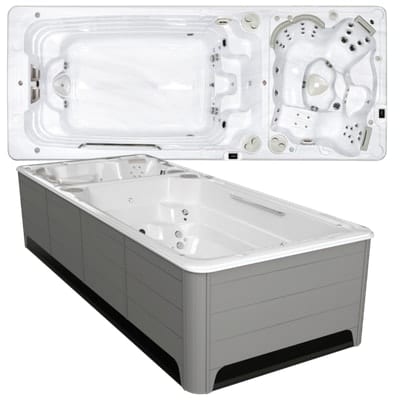 Hydropool AquaSport 19DTAX Swim Spa selbstreinigend Garten