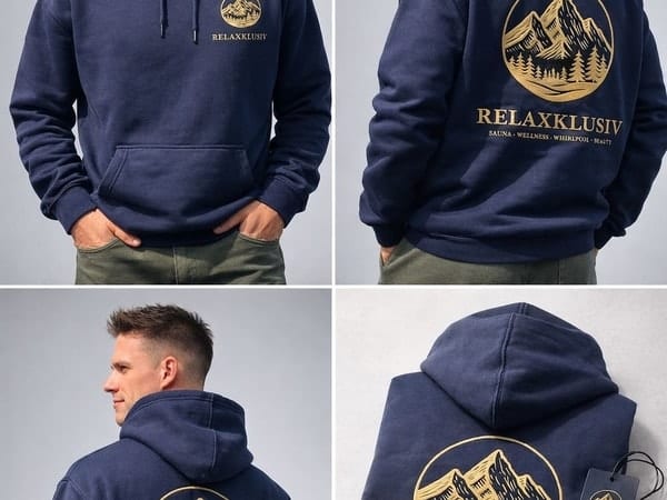 Relaxklusiv Premium Hoodie – Unisex – Bild 5