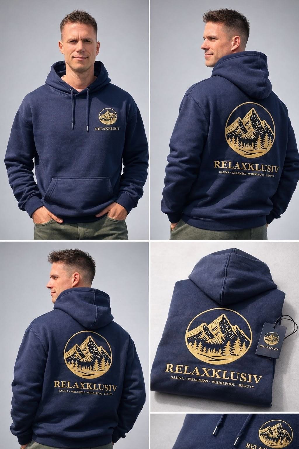 Relaxklusiv Premium Hoodie – Unisex – Bild 5