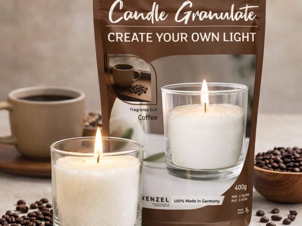 Coffee Kerzengranulat 400g von Relaxklusiv - DIY Kerzen zum selber machen