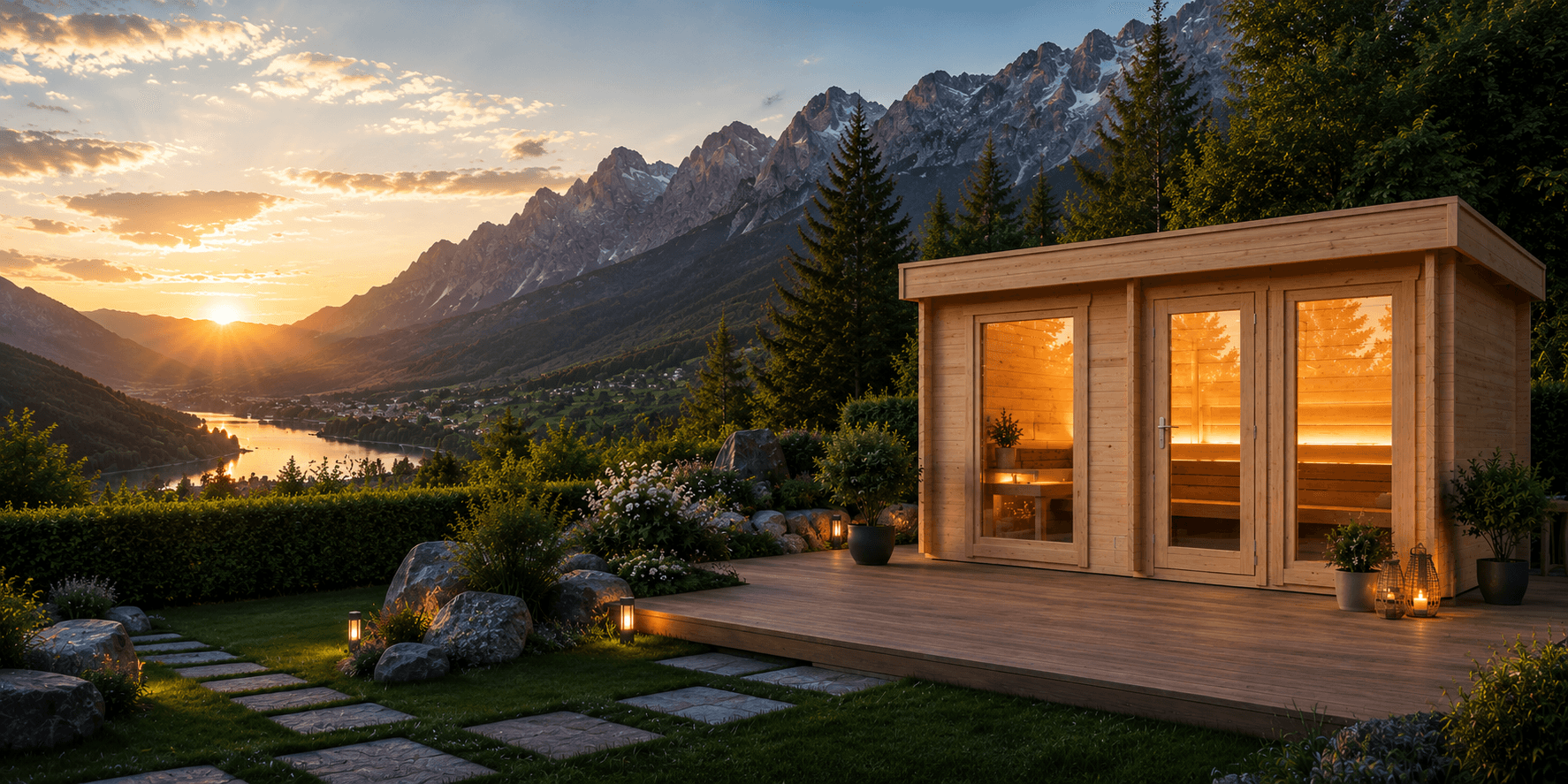 Gartensauna Außensauna Sandra 5823 von Relaxklusiv aus Vettelschoß