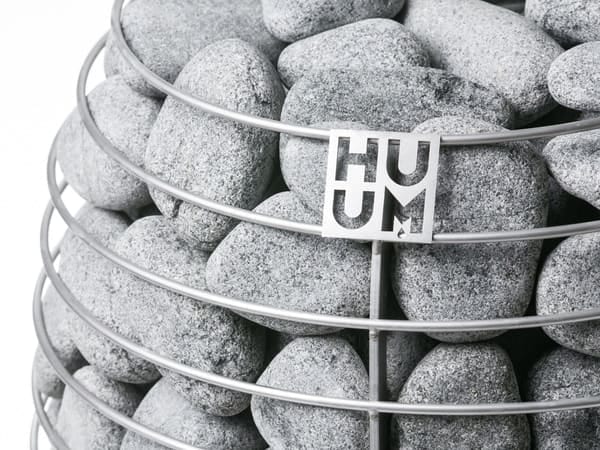 HUUM HIVE Stand Saunaofen mit 250kg Steine Nah