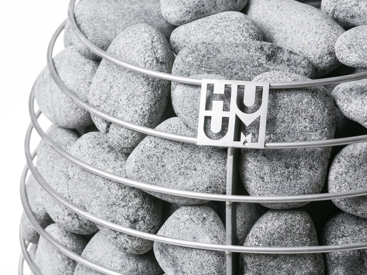 HUUM HIVE Stand Saunaofen mit 250kg Steine Nah