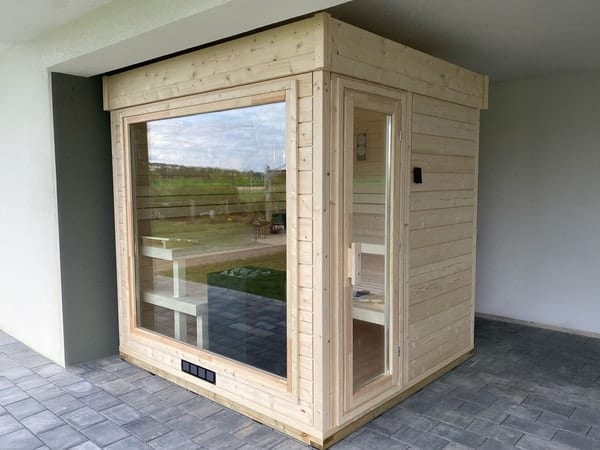 Gartensauna GABI mit Glasfront – Bild 19