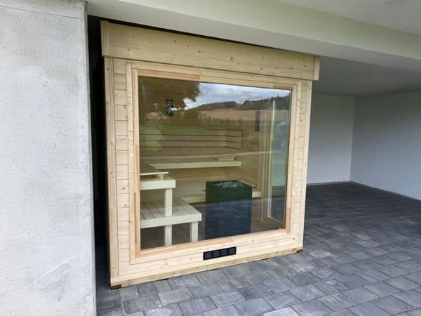 Gartensauna GABI mit Glasfront – Bild 18