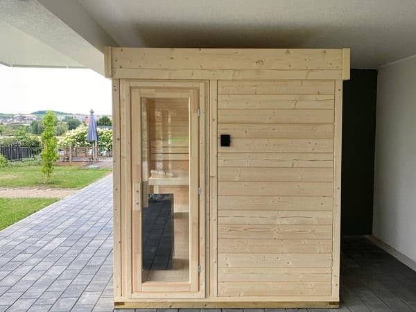 Gartensauna GABI mit Glasfront – Bild 15