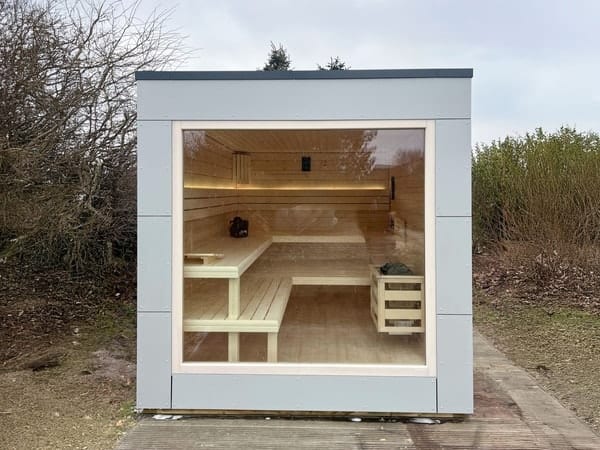 Gartensauna GABI mit Glasfront – Bild 13