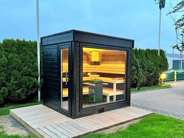 Gartensauna GABI mit Glasfront – Bild 20