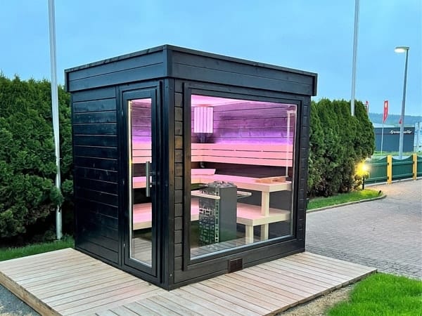 Gartensauna GABI mit Glasfront – Bild 21