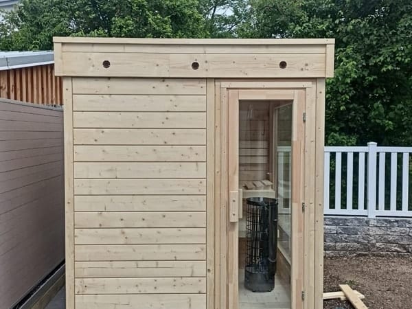 Gartensauna GABI mit Glasfront – Bild 12