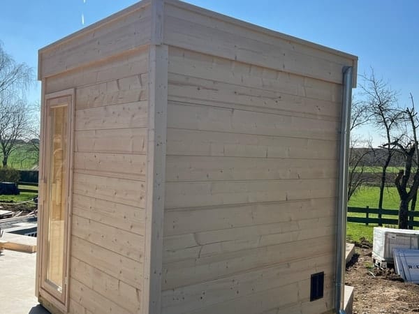 Gartensauna GABI mit Glasfront – Bild 9